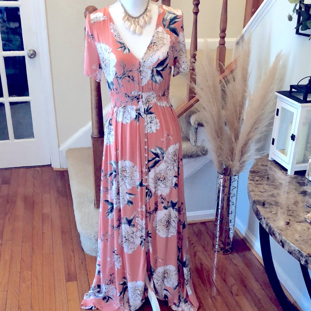 Spring Maxi Floral Dress